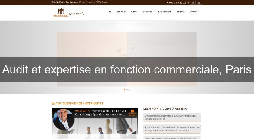 Audit et expertise en fonction commerciale, Paris Audit et expertise en fonction commerciale, Paris
