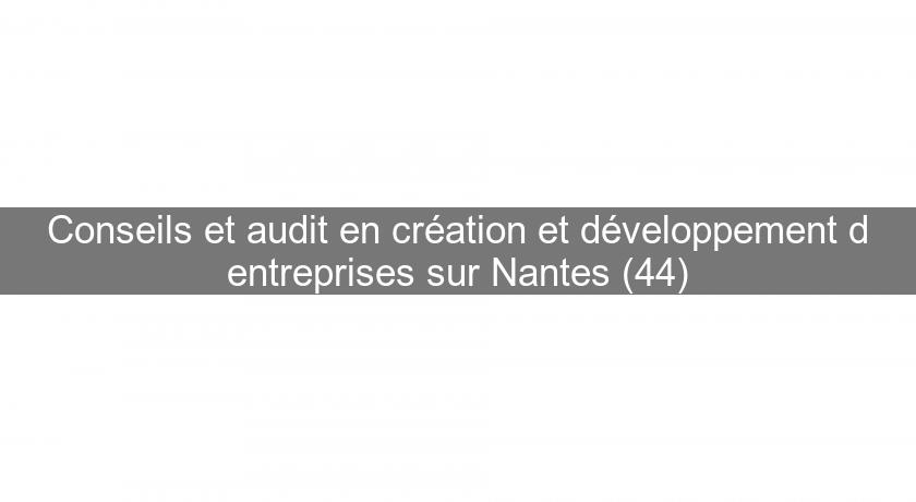 Conseils et audit en création et développement d'entreprises sur Nantes (44) Conseils et audit en création et développement d'entreprises sur Nantes (44)