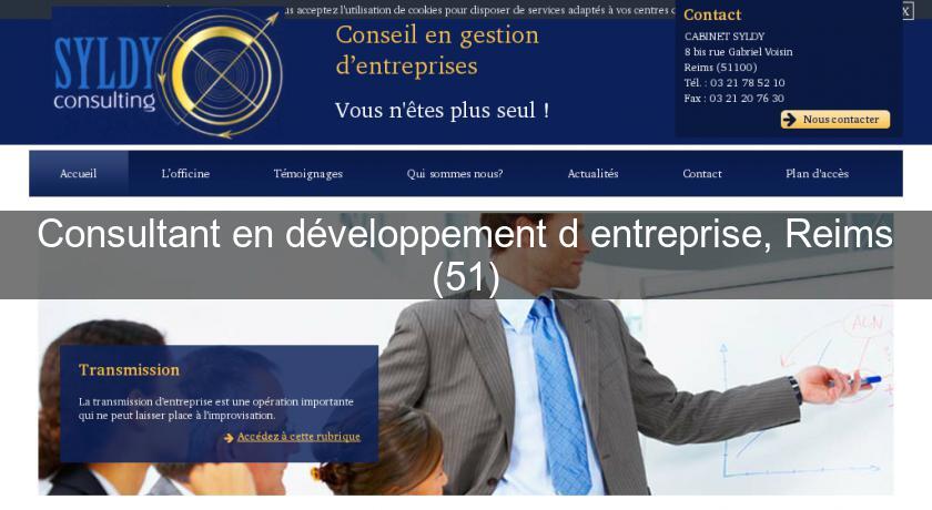 Consultant en développement d'entreprise, Reims (51) Consultant en développement d'entreprise, Reims (51)