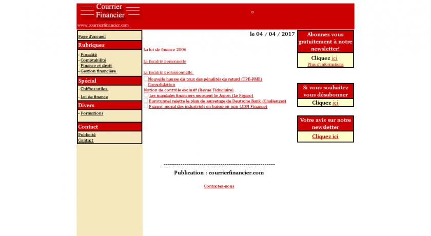 Courrier financier - information financiere Courrier financier - information financiere