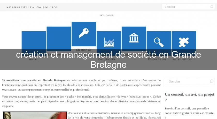 création et management de société en Grande Bretagne création et management de société en Grande Bretagne
