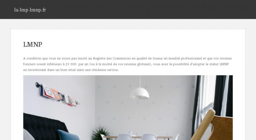 Défiscalisation immobilière LMP LMNP Défiscalisation immobilière LMP LMNP