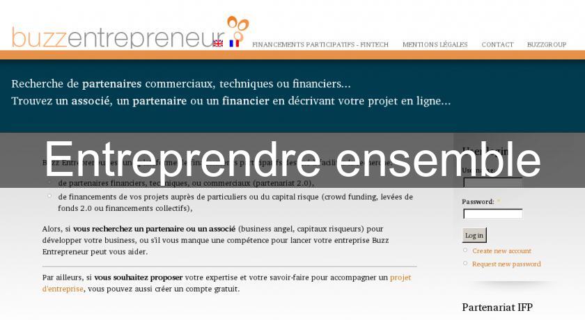 Entreprendre ensemble Entreprendre ensemble