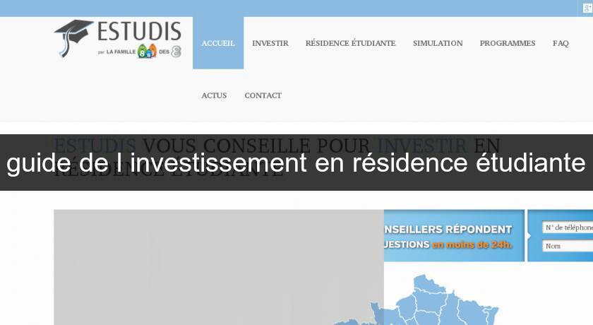 guide de l'investissement en résidence étudiante guide de l'investissement en résidence étudiante