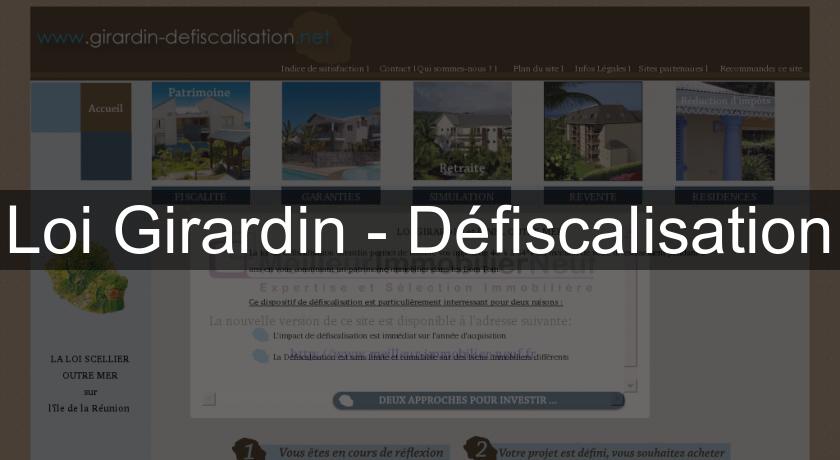 Loi Girardin - Défiscalisation Loi Girardin - Défiscalisation