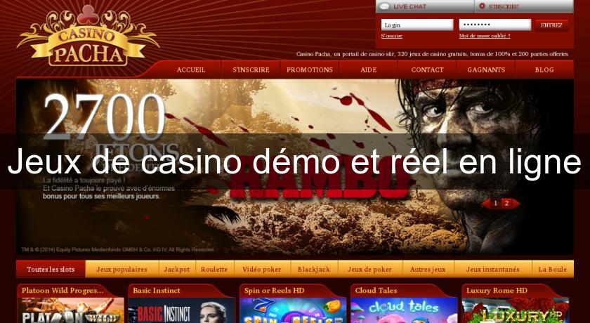 Jeux de casino démo et réel en ligne Jeux de casino démo et réel en ligne