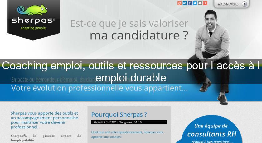 Coaching emploi, outils et ressources pour l'accès à l'emploi durable Coaching emploi, outils et ressources pour l'accès à l'emploi durable