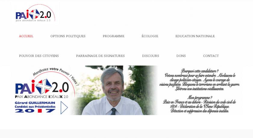 Programme de Gérard Guillermain, candidat à la présidentielle 2017 Programme de Gérard Guillermain, candidat à la présidentielle 2017