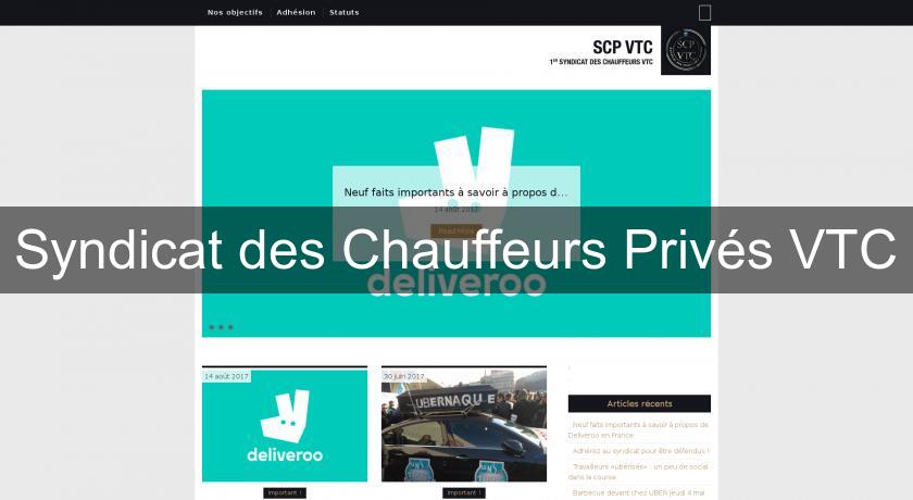 Syndicat des Chauffeurs Privés VTC Syndicat des Chauffeurs Privés VTC