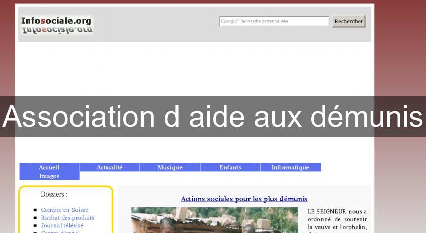 Association d'aide aux démunis Association d'aide aux démunis