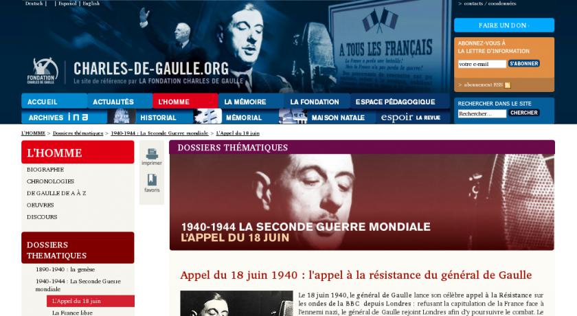 L'histoire, la vie et les combats du Général de Gaulle L'histoire, la vie et les combats du Général de Gaulle