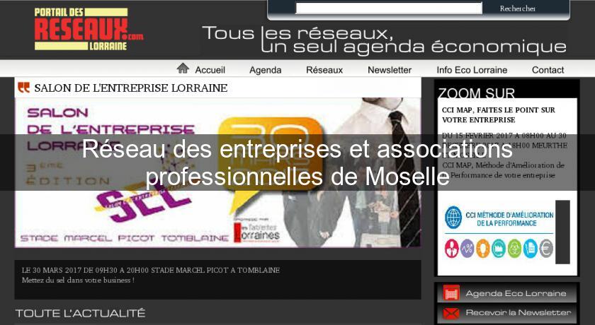 Réseau des entreprises et associations professionnelles de Moselle Réseau des entreprises et associations professionnelles de Moselle