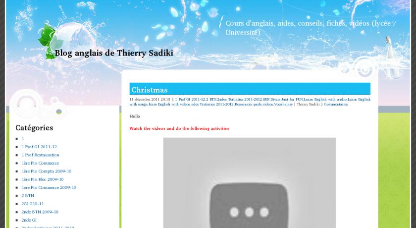 Blog anglais de Thierry Sadiki Blog anglais de Thierry Sadiki