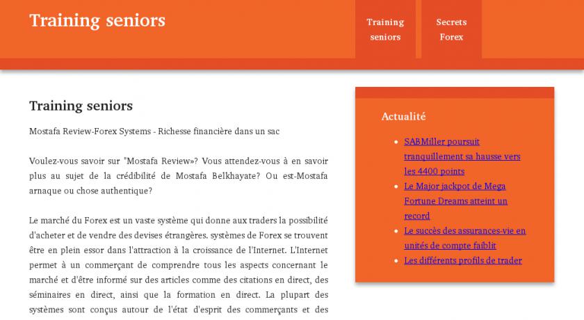 Cours à domicile séniors - TRAININGSENIORS Cours à domicile séniors - TRAININGSENIORS