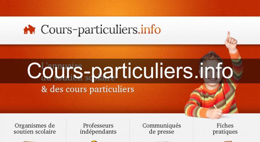 Cours-particuliers.info Cours-particuliers.info