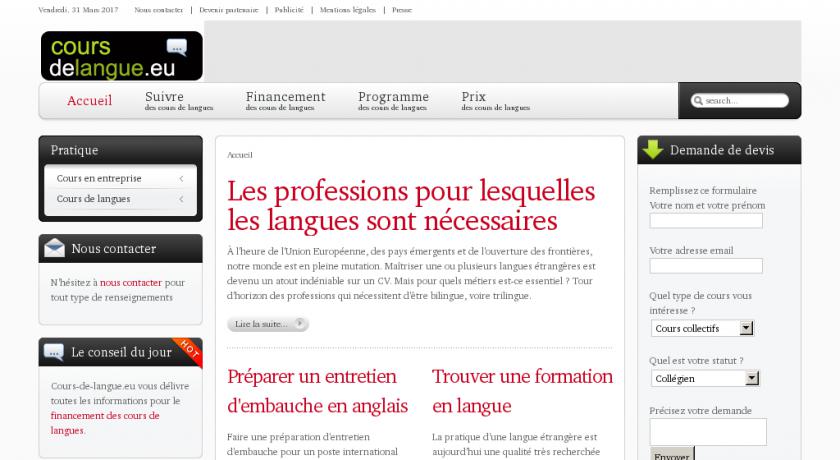 Guide des cours de langue d'anglais, espagnol et allemand Guide des cours de langue d'anglais, espagnol et allemand