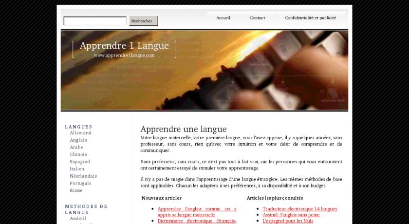 information Apprendre une Langue information Apprendre une Langue