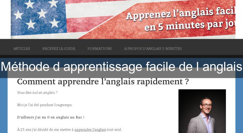Méthode d'apprentissage facile de l'anglais Méthode d'apprentissage facile de l'anglais