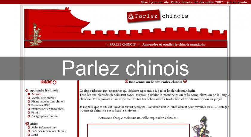 Parlez chinois Parlez chinois