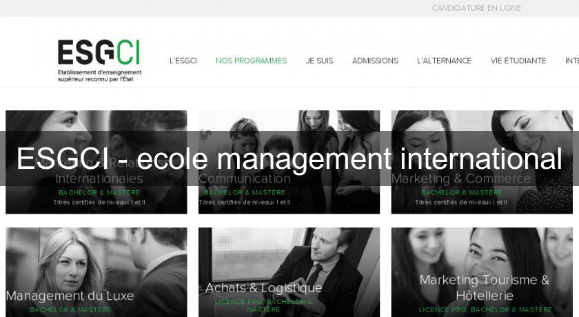 ESGCI - ecole management international ESGCI - ecole management international