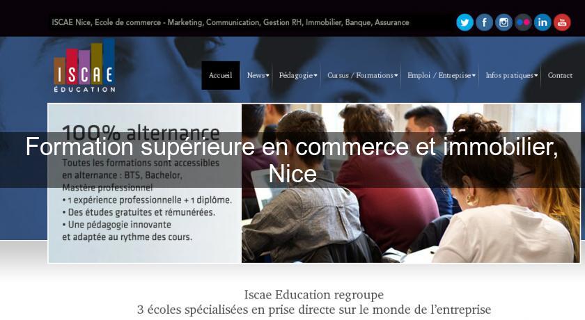 Formation supérieure en commerce et immobilier, Nice Formation supérieure en commerce et immobilier, Nice