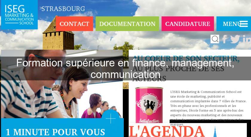 Formation supérieure en finance, management, communication Formation supérieure en finance, management, communication