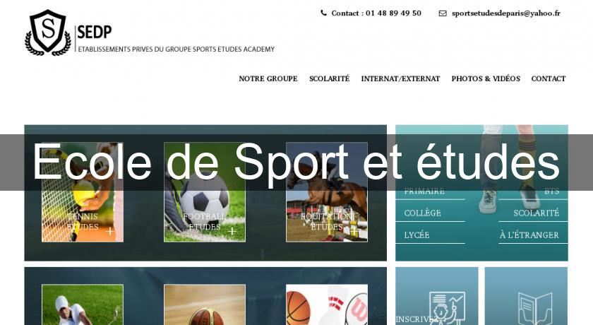 Ecole de Sport et études Ecole de Sport et études