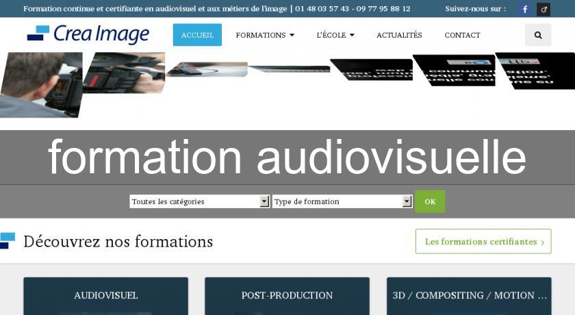 formation audiovisuelle formation audiovisuelle