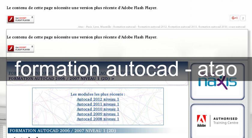formation autocad - atao formation autocad - atao
