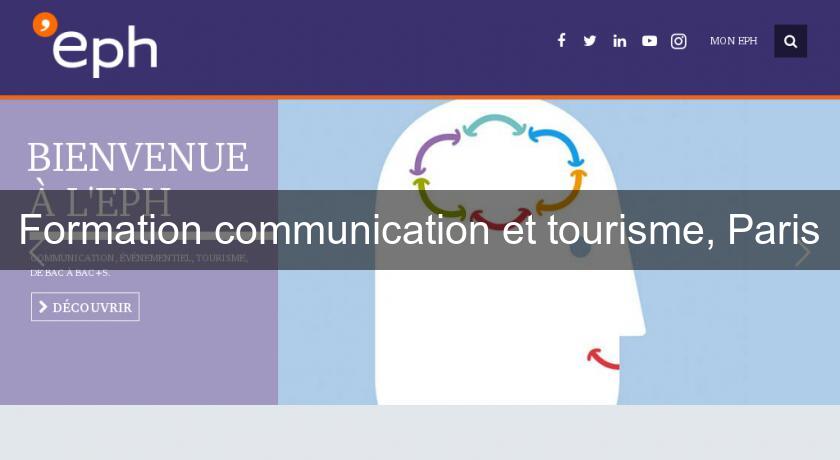 Formation communication et tourisme, Paris Formation communication et tourisme, Paris