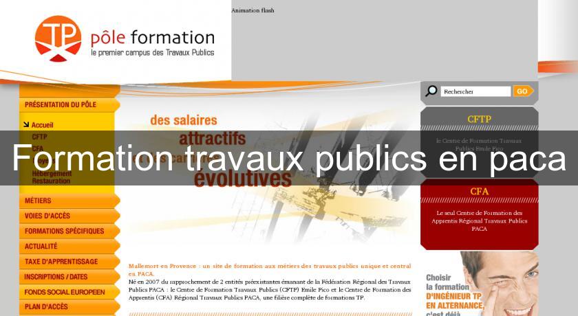 Formation travaux publics en paca Formation travaux publics en paca