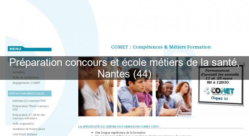 Préparation concours et école métiers de la santé, Nantes (44) Préparation concours et école métiers de la santé, Nantes (44)