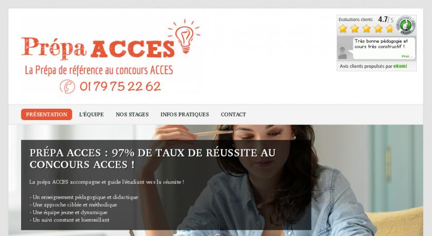 Stage prépa classe Acces, Paris Stage prépa classe Acces, Paris