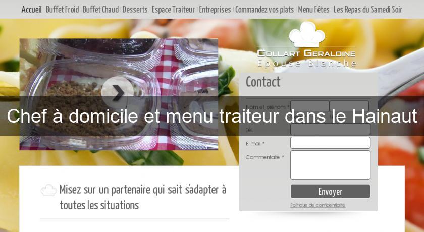 Chef à domicile et menu traiteur dans le Hainaut Chef à domicile et menu traiteur dans le Hainaut
