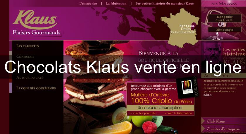 Chocolats Klaus vente en ligne Chocolats Klaus vente en ligne