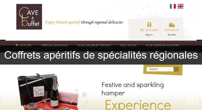 Coffrets apéritifs de spécialités régionales Coffrets apéritifs de spécialités régionales