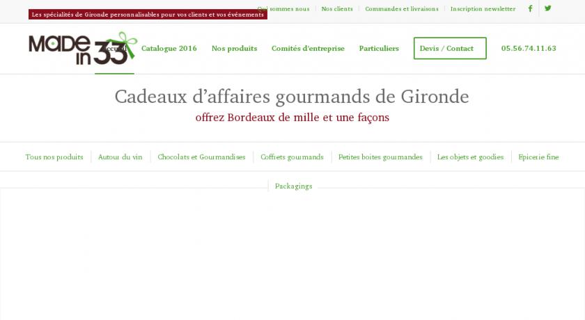coffrets cadeaux de produits de Gironde (33) coffrets cadeaux de produits de Gironde (33)