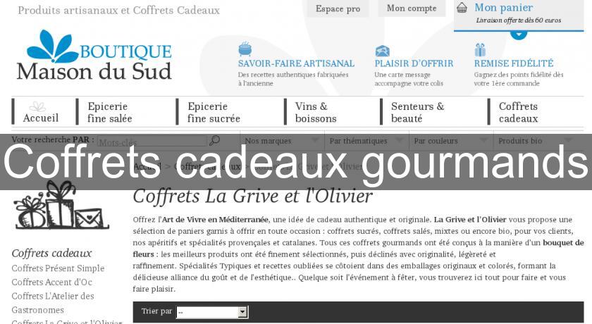 Coffrets cadeaux gourmands Coffrets cadeaux gourmands
