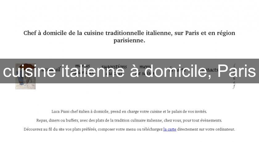 cuisine italienne à domicile, Paris cuisine italienne à domicile, Paris