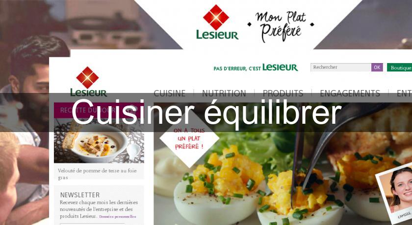 Cuisiner équilibrer Cuisiner équilibrer