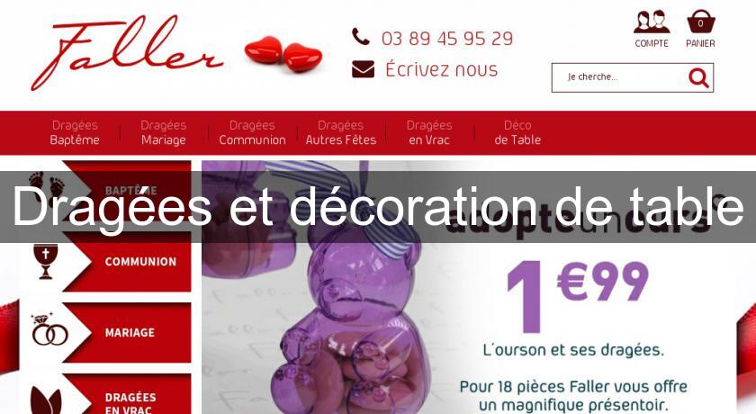Dragées et décoration de table Dragées et décoration de table