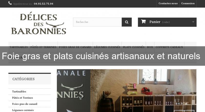 Foie gras et plats cuisinés artisanaux et naturels Foie gras et plats cuisinés artisanaux et naturels