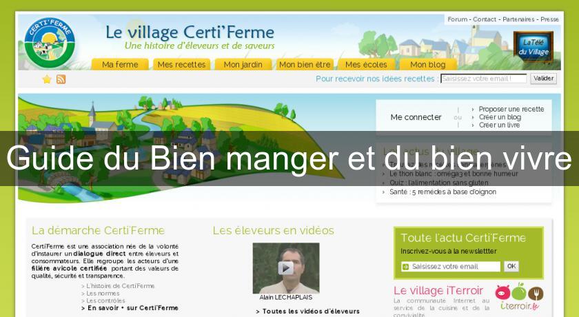 Guide du Bien manger et du bien vivre Guide du Bien manger et du bien vivre