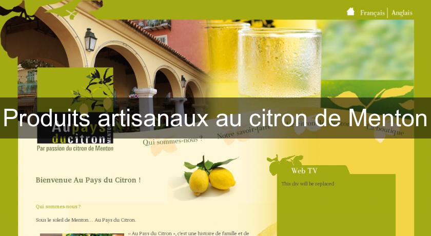 Produits artisanaux au citron de Menton Produits artisanaux au citron de Menton