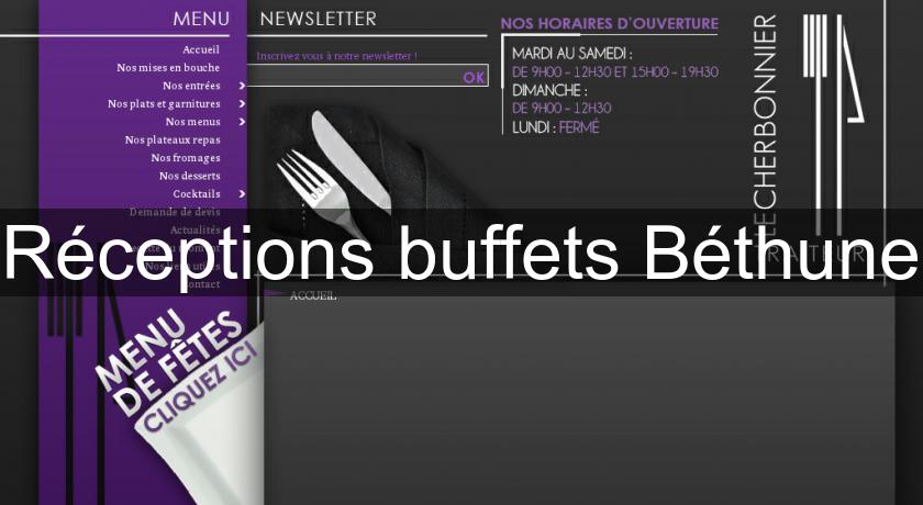 Réceptions buffets Béthune Réceptions buffets Béthune