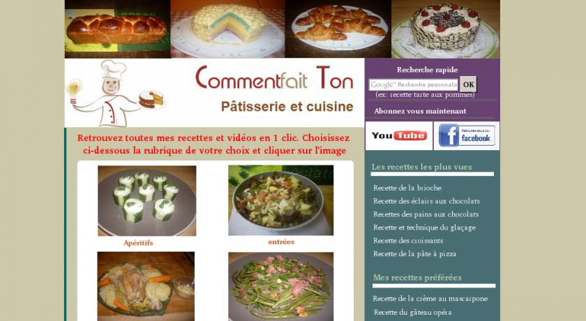 Recettes de cuisine et pâtisserie avec vidéo Recettes de cuisine et pâtisserie avec vidéo