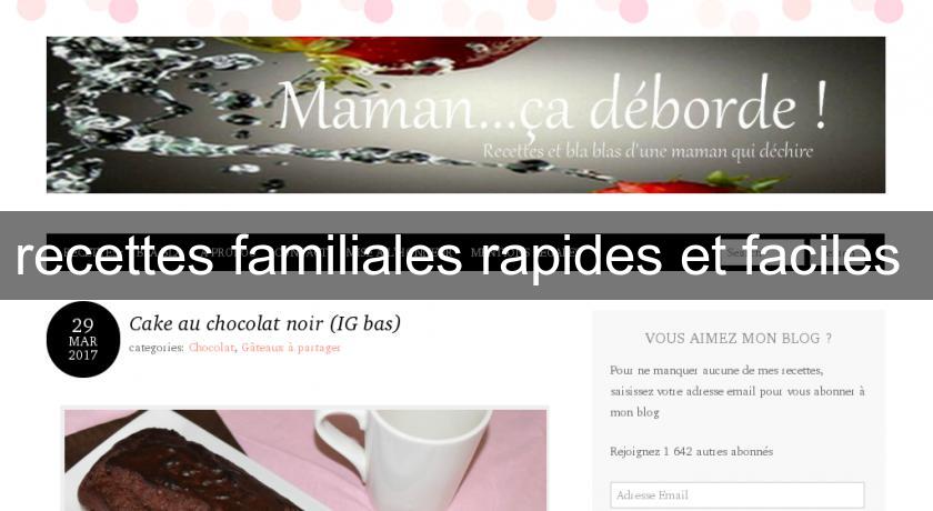 recettes familiales rapides et faciles recettes familiales rapides et faciles