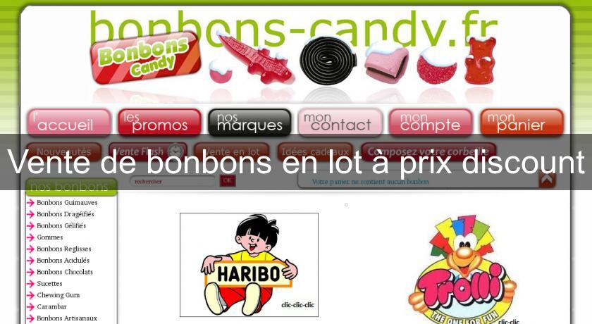 Vente de bonbons en lot à prix discount Vente de bonbons en lot à prix discount