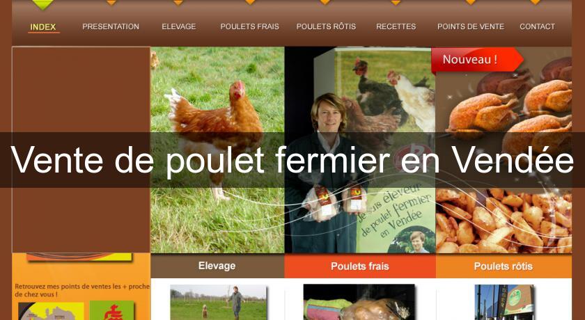 Vente de poulet fermier en Vendée Vente de poulet fermier en Vendée
