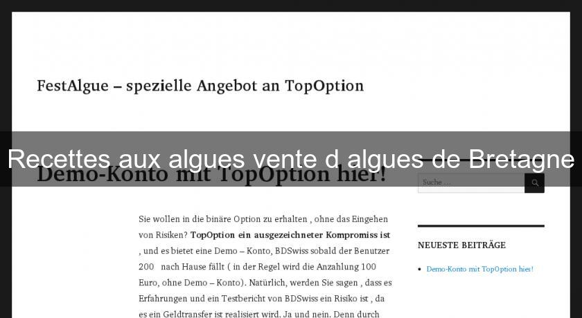 Recettes aux algues vente d'algues de Bretagne Recettes aux algues vente d'algues de Bretagne